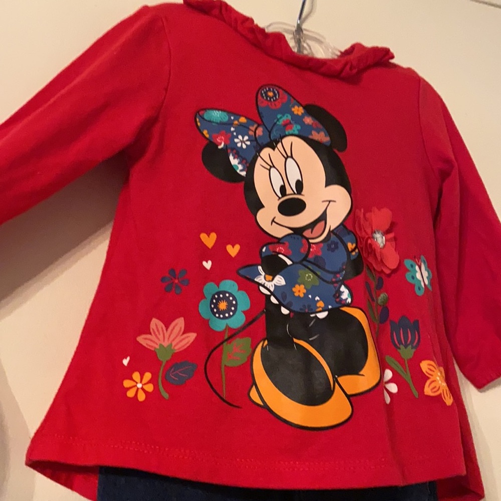 Super cute long sleeve Minnie Mouse outfit